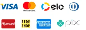 Aceitamos Cartãoes de Crédito e Débito